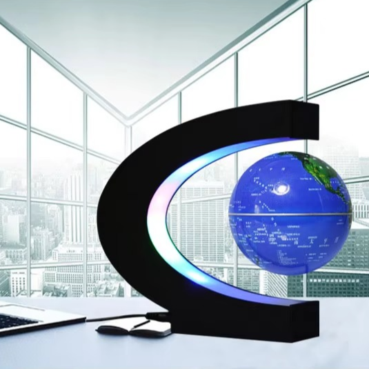 Gravity-Defying 3-Inch Magnetic Levitation Globe for Desk and Home Decor