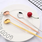Golden 6-piece Long Handle Spoon Set