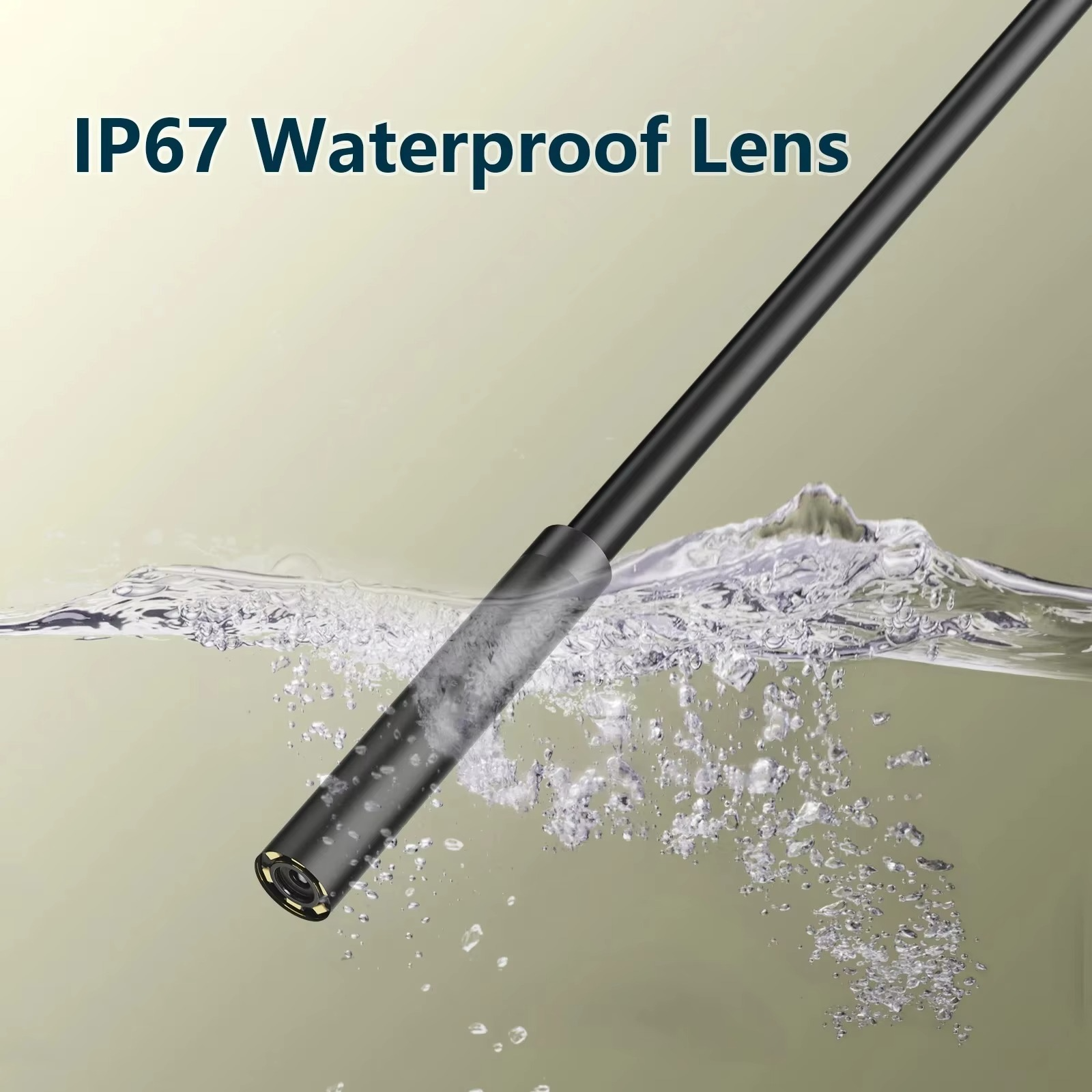 High-Resolution 0.276 inches TYPE-C Flexible Inspection Camera with 6 Adjustable LEDs