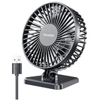 BreezePro Lunara | USB Mini Fan | 3 Speed Levels | Compact & Quiet | For Home & Travel