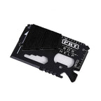 GearPro MultiTool Card | 14-in-1 stainless steel tool for outdoor adventures | Compact & Versatile