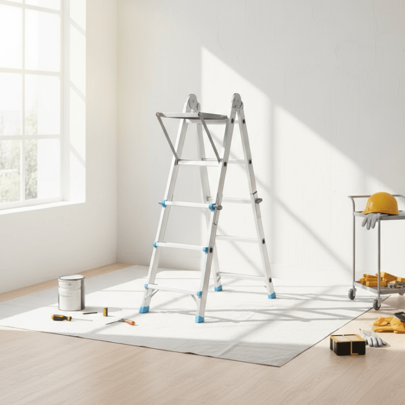 Turn your ladder into a safe work surface