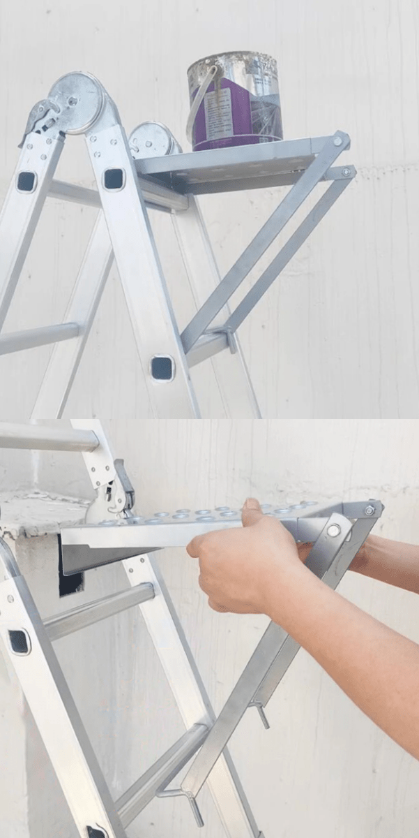 Turn your ladder into a safe work surface