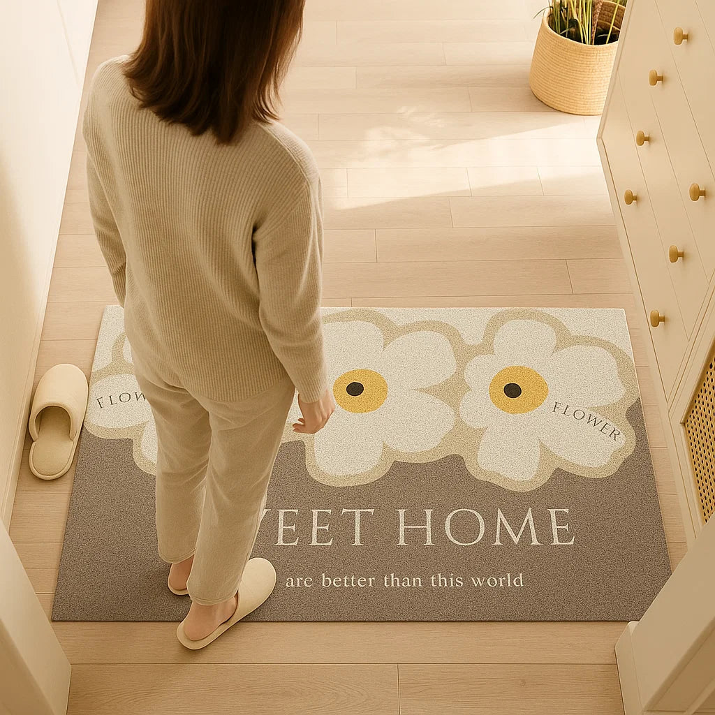 Washable, non-slip doormat for indoor and outdoor areas