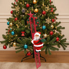Musical climbing Santa Claus for festive mood