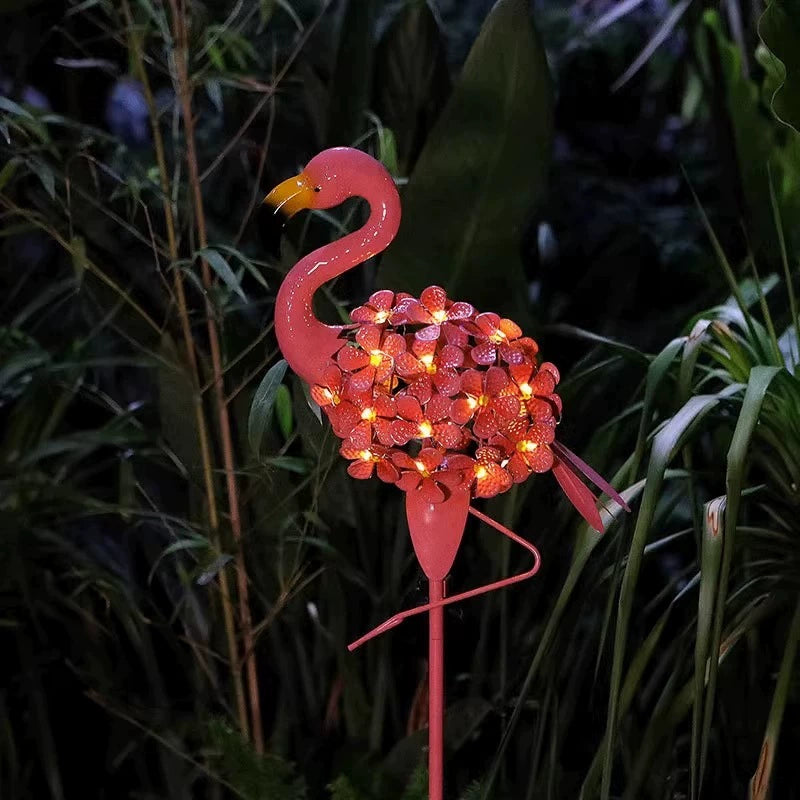 Solar Flamingo Lawn Light - Outdoor Garden Waterproof