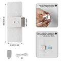 New LED Motion-Sensor Bedside Wall Lamp, Rechargeable, No-Wiring