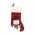 Embroidered Christmas Stockings Gift Bag Decoration Pendant