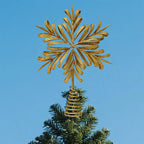 Iron Art Hollow Snowflake Christmas Tree Topper Star Ornament