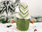 Nordic Green Style Faceless Elf Plush Rudolf Doll