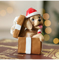 DIY Resin Puppy Christmas Window Ornament