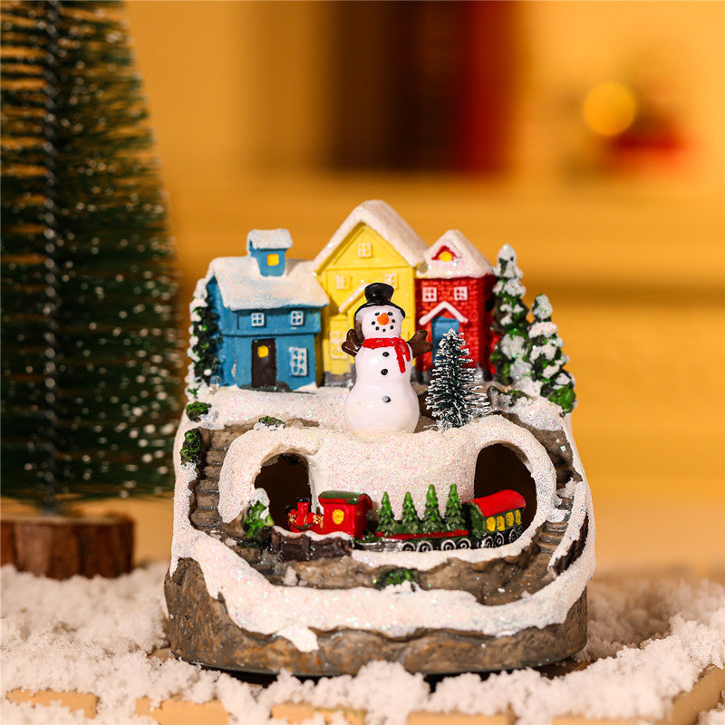 Rotating Musical USB Resin Christmas Ornament