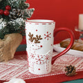 Large Relief Underglaze Santa Ceramic Mug