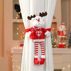 Knitted Long Legged Santa Doll Curtain Tie Back