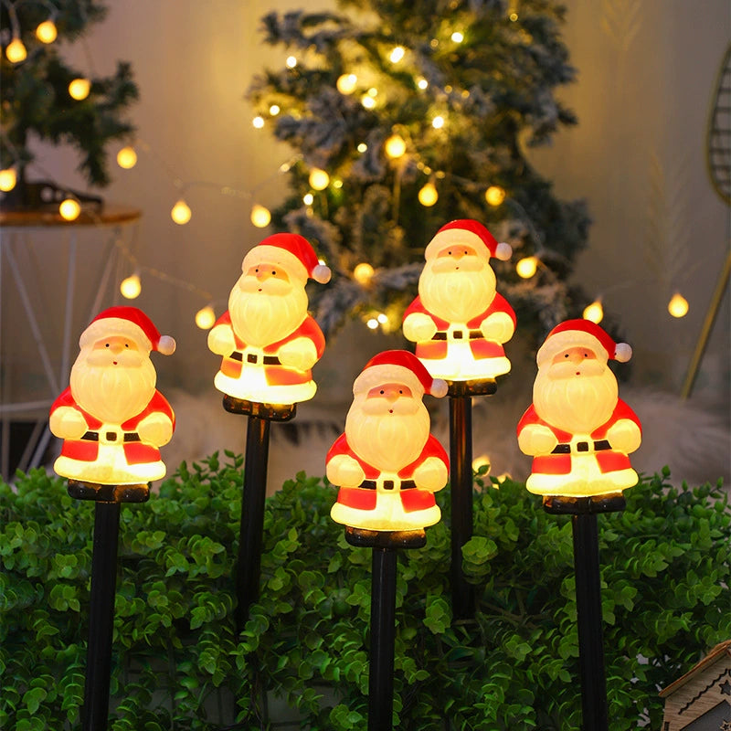 Outdoor Solar Gingerbread Man Garden Stake
