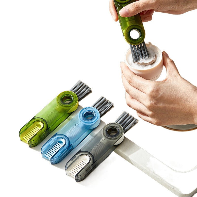 Three-Head Cleaning Brush for Cups & Bottles
