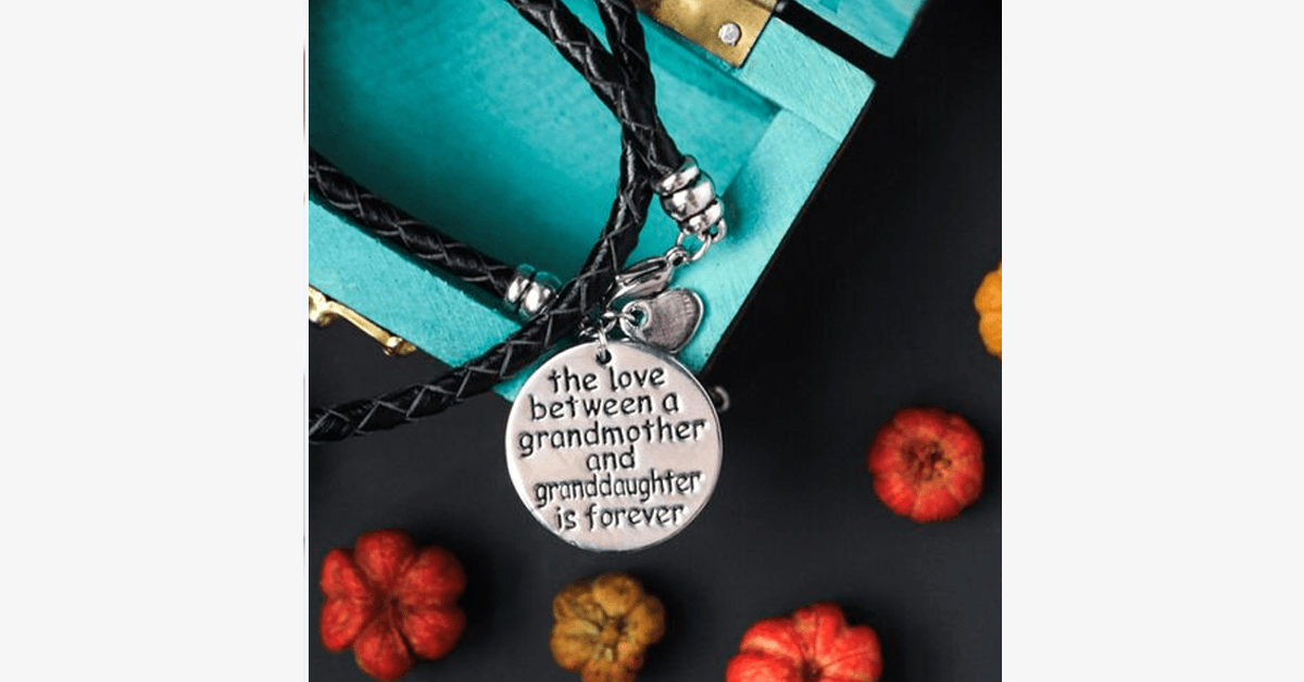 The love between a grandmother and granddaughter is forever - hand-stamped wristwatch