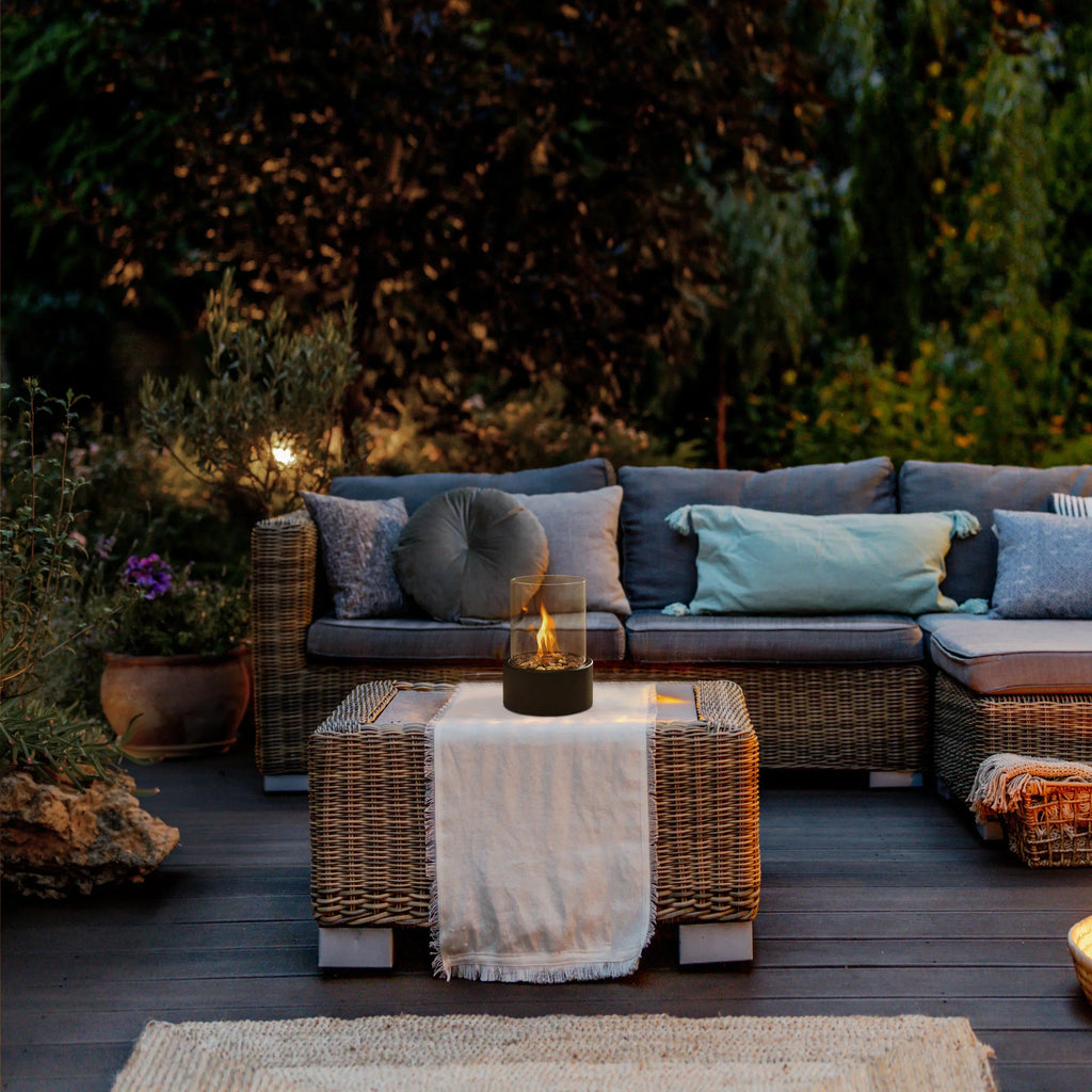Stylish & modern table fire lantern