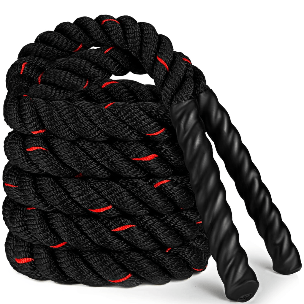 Adjustable weight jump rope for cardio & strength training