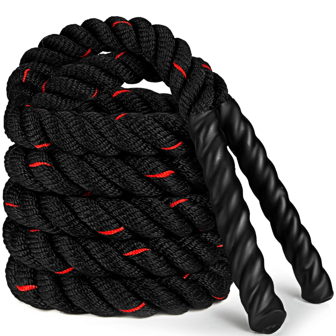 Adjustable weight jump rope for cardio & strength training