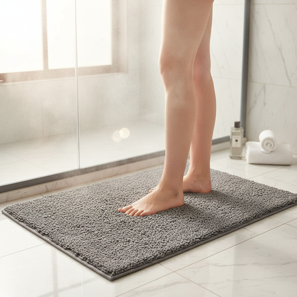 Non-Slip Shower Mat Quick-Drying Hygienic Bath Mat