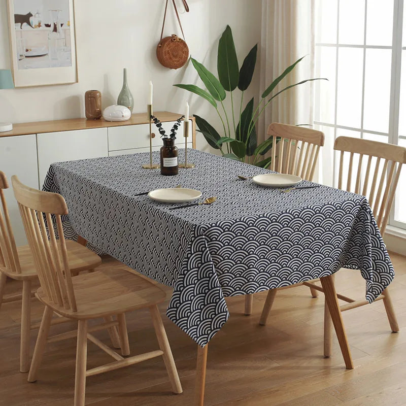 Japanese Linen Tablecloth 100 Percent Sustainable