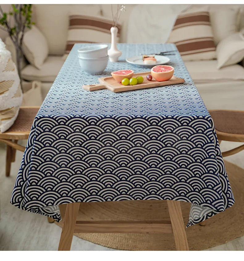 Japanese Linen Tablecloth 100 Percent Sustainable
