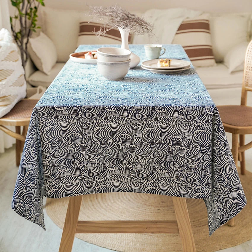 Japanese Linen Tablecloth 100 Percent Sustainable