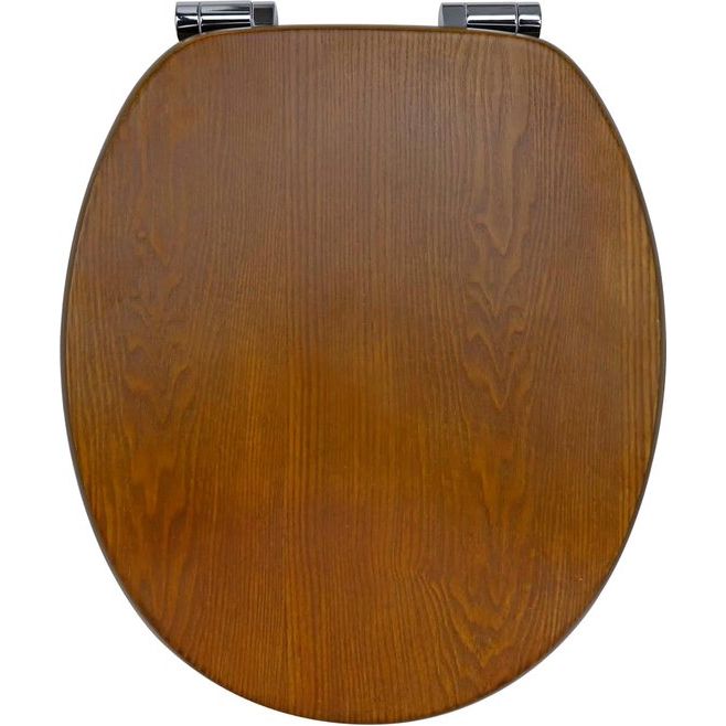 Elegant plywood toilet seat with soft-close function
