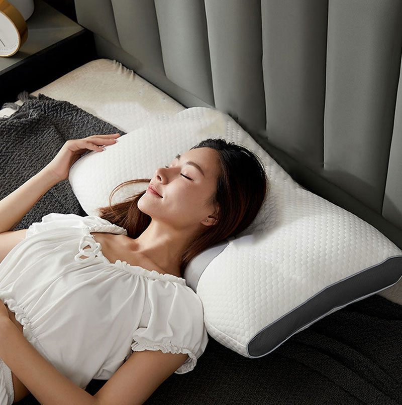 Hybrid Pillow for Back and Side Sleepers - Neck and Shoulder Support Pillow