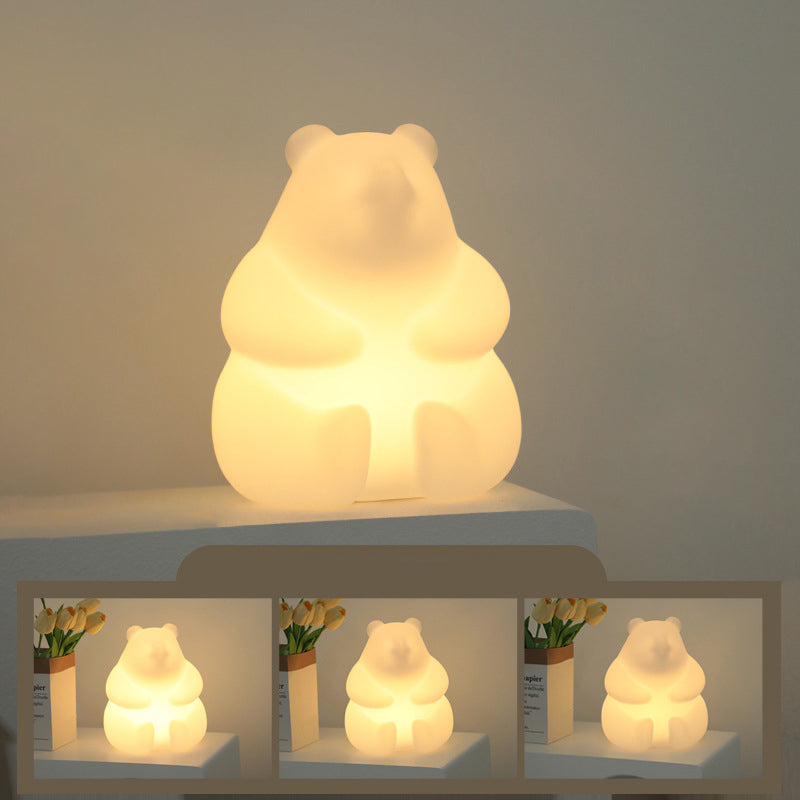 Contemporary Creative Bear PE LED Table Lamp for the Living Room