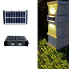 Modern Simplicity Solar Waterproof Rectangular ABS PMMA LED Wall Light Lamp For Outdoor Patio