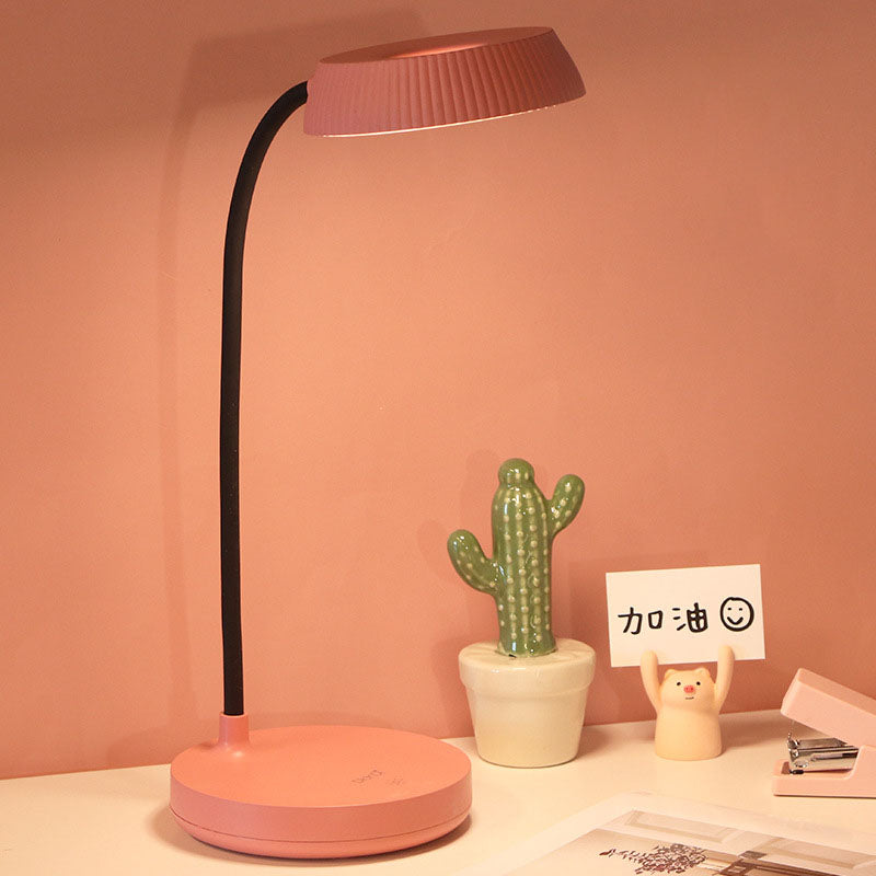 LumaPlate Minimalist LED Table Lamp | USB Charging | Eye Protection | Touch Control | Modern Design