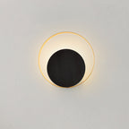 Modern Minimalist Iron Circle Ring 1-Light Wall Sconces Lamp For Bedroom