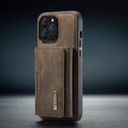 2 in 1 detachable leather wallet case for iPhone