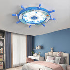 NautiGlow Children's Room LED Ceiling Lamp | Sailboat Design | Cartoon Style | Ambient Lighting
