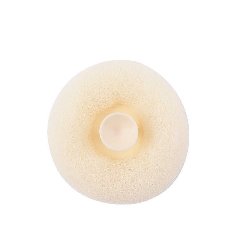 Super soft bath ball with suction cup with sunflower