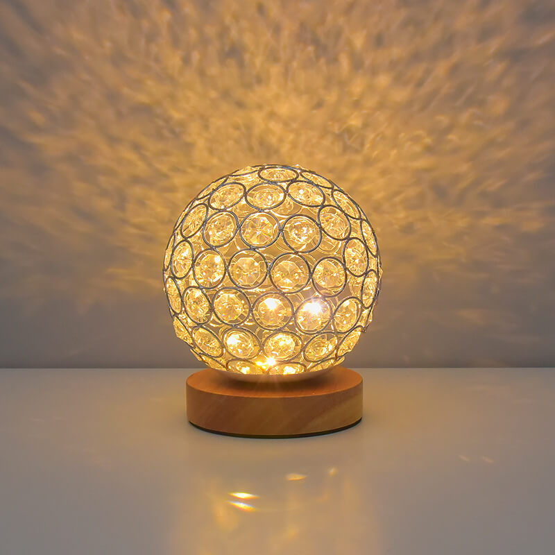 Modern Minimalistic Round USB Rechargeable LED Night Light Table Lamp