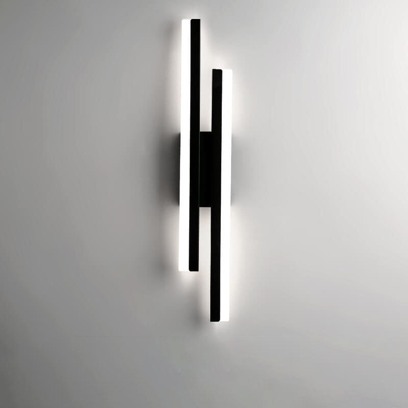 LuxLine Modern LED Wall Lamp | Minimalist Design | Iron & Acrylic | Dimmable Light