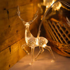 Battery-Powered Elk LED String Lights with Built-In LEDs and Multiple Lengths