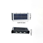 Modern Simplicity Solar Waterproof Rectangular ABS PMMA LED Wall Light Lamp For Outdoor Patio