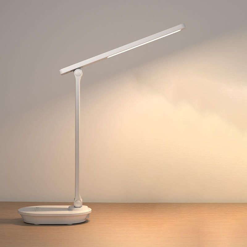Modern double foldable eye care wireless rechargeable LED desk lamp