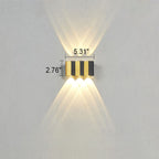 Modern Light Luxury Golden Aluminium Outdoor Waterproof Terrace LED Wall Light Lamp