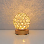 Modern Minimalistic Round USB Rechargeable LED Night Light Table Lamp
