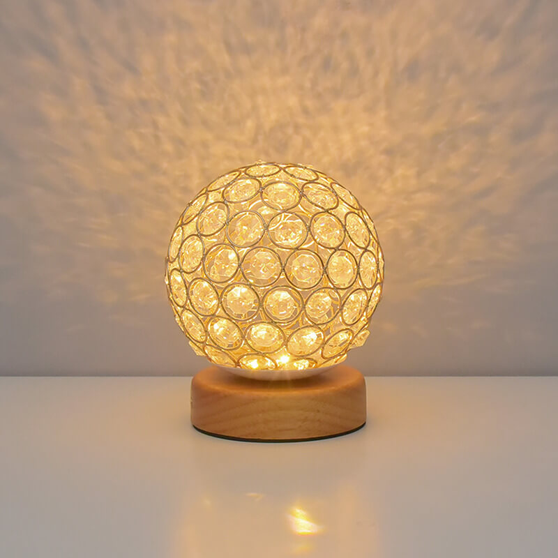 Modern Minimalistic Round USB Rechargeable LED Night Light Table Lamp