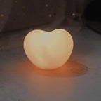 LuvSphere Silicone LED Night Light | Heart-Shaped Design | Table Lamp | Warm Mood Light | Decorative