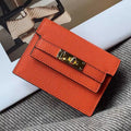 Minimalist PU Leather Zipper Card Holder