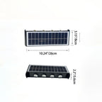 Modern Simplicity Solar Waterproof Rectangular ABS PMMA LED Wall Light Lamp For Outdoor Patio