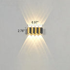 Modern Light Luxury Golden Aluminium Outdoor Waterproof Terrace LED Wall Light Lamp