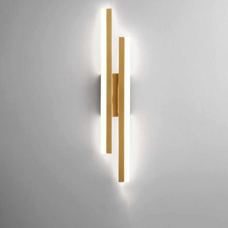 LuxLine Modern LED Wall Lamp | Minimalist Design | Iron & Acrylic | Dimmable Light